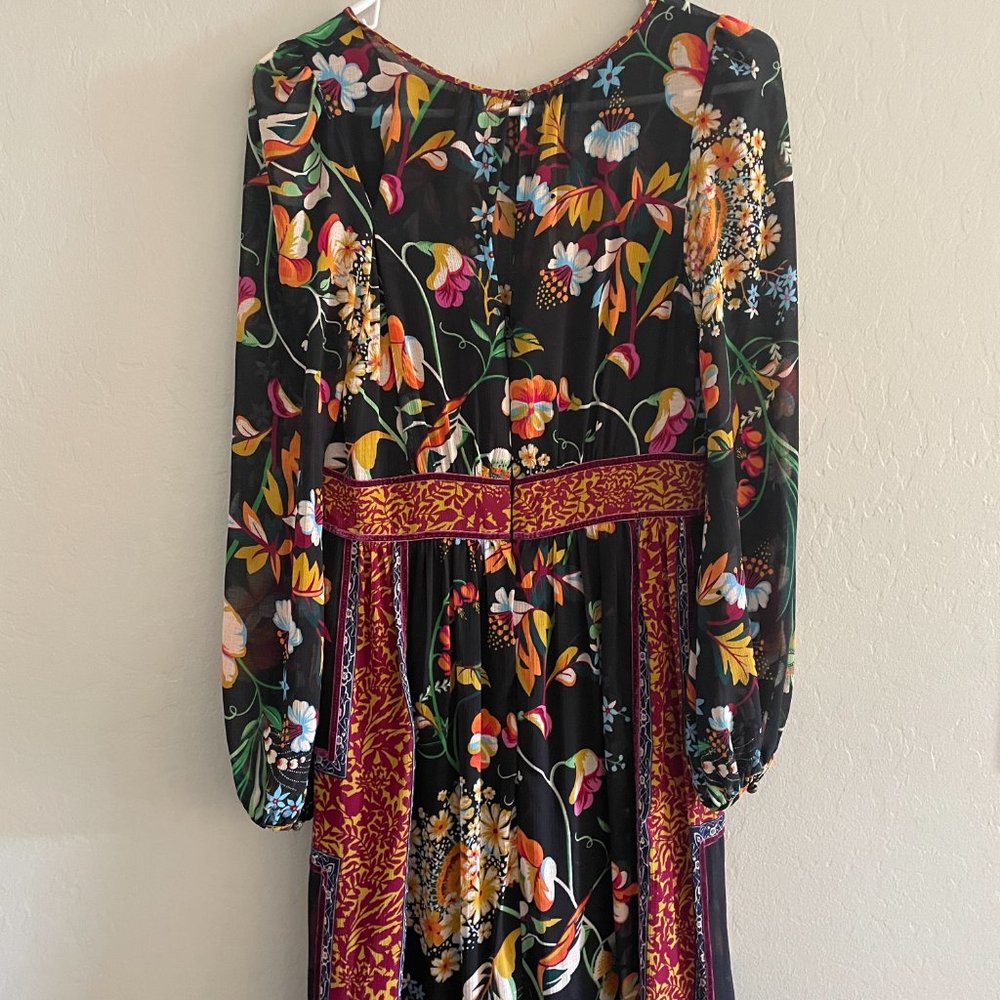 Anthropologie Women's Dress Ankle Length Winter Floral